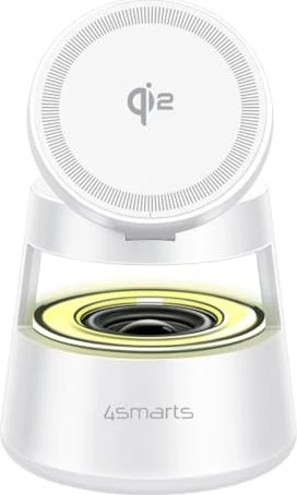 4smarts Qi2 Ladestation Aura Sound weiß