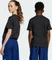 adidas Essentials T-Shirt kurzarm black/blue fusion/glow blue (Junior) Vorschaubild