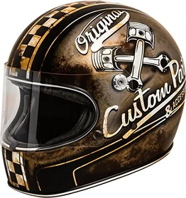 Premier Helmets Trophy OP matt schwarz/weiß/braun