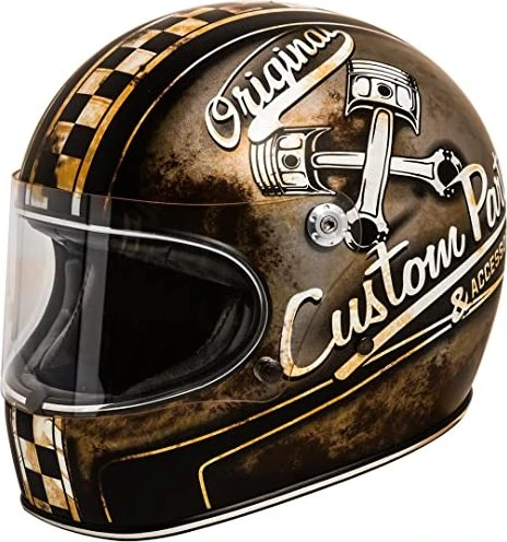 Premier Helmets Trophy OP matt schwarz/weiß/braun