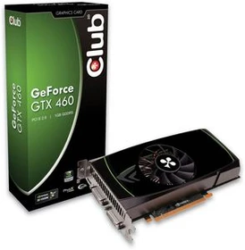 Club 3D GeForce GTX 460 Overclocked Edition NVIDIA-Design, 1GB GDDR5, 2x DVI, Mini HDMI