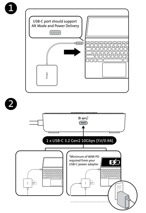 Kensington MD120U4 USB4 Portable Docking Station, USB4 [Stecker]