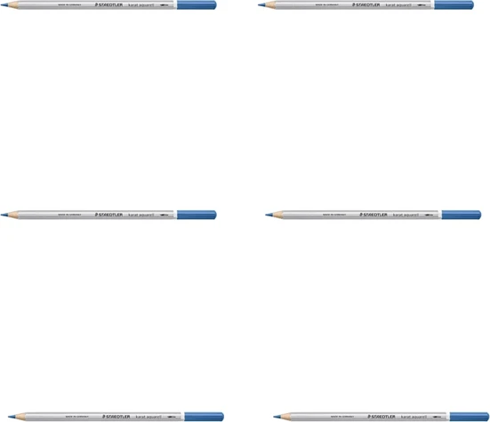 Staedtler Karat Aquarell 125 Aquarellstift delfterblau, 6er-Pack