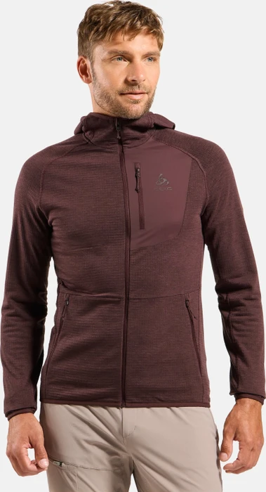 Odlo Ascent Mid Layer Hooded Laufshirt langarm (Herren)