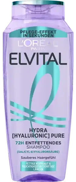 L'Oréal Elvital Hydra [Hyaluronic] Pure Entfettendes Shampoo, 300ml