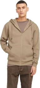 Jack & Jones Einfarbig Zip Hoodie coriander (Herren)