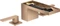 Hansgrohe Axor MyEdition 3-Loch Waschbeckenarmatur 70 mit Push-Open Ablaufgarnitur ohne Platte brushed red gold Vorschaubild