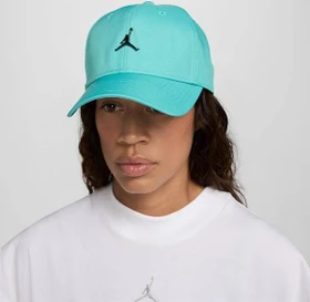 Nike Jordan Rise strukturierte Metall Kappe washed teal/gunmetal