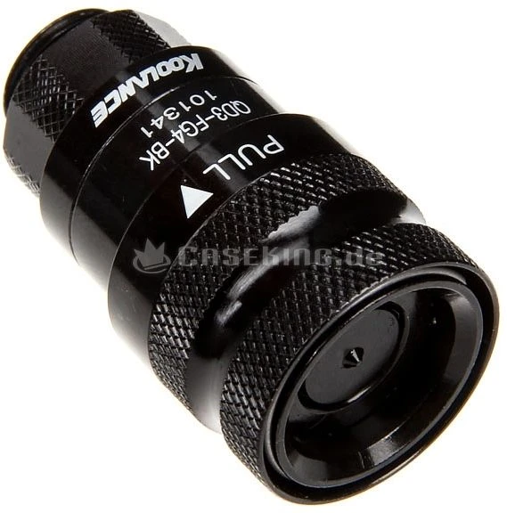 Koolance QD3 No-Spill Schnellverschluss gerade female, G1/4" schwarz