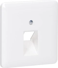 Jung Abdeckung für IAE/UAE-Anschlussdosen, 1 x 8-polig, Thermoplast, Serie CD, alpinweiß