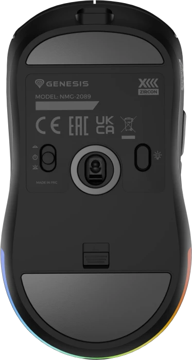 Genesis Zircon XIII Custom Wireless Gaming Mouse schwarz, USB