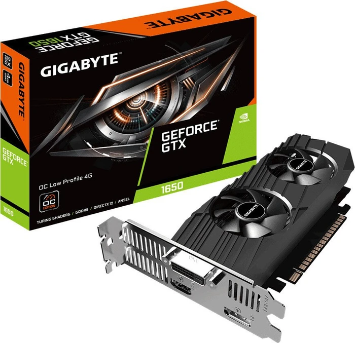GIGABYTE GeForce GTX 1650 OC Low Profile 4G, 4GB GDDR5, DVI, HDMI, DP