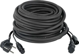 DAP Audio FP08 - Schuko/XLR F - IEC/XLR M, 15m schwarz