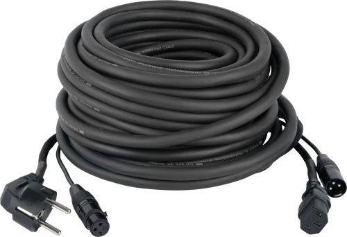 DAP Audio FP08 - Schuko/XLR F - IEC/XLR M, blau
