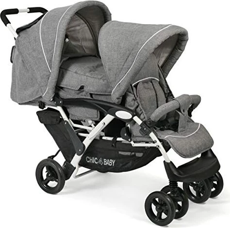 Chic4Baby Duo melange grau weiß