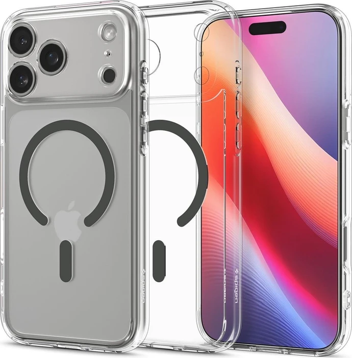 Spigen Ultra Hybrid (MagFit) für Apple iPhone 17 Pro Max clear graphite