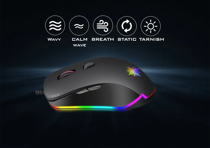 Inca IMG-327 Ophira RGB Gaming Mouse, USB