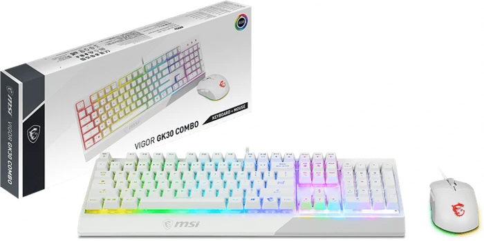 MSI Vigor GK30 Combo weiß, USB, UK
