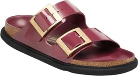 Birkenstock Arizona Droplet Buckle Naturleder Lack zinfandel high shine (Damen)