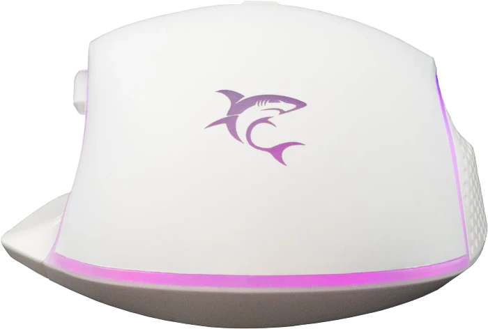 White Shark Gareth White Gaming Mouse, weiß, USB