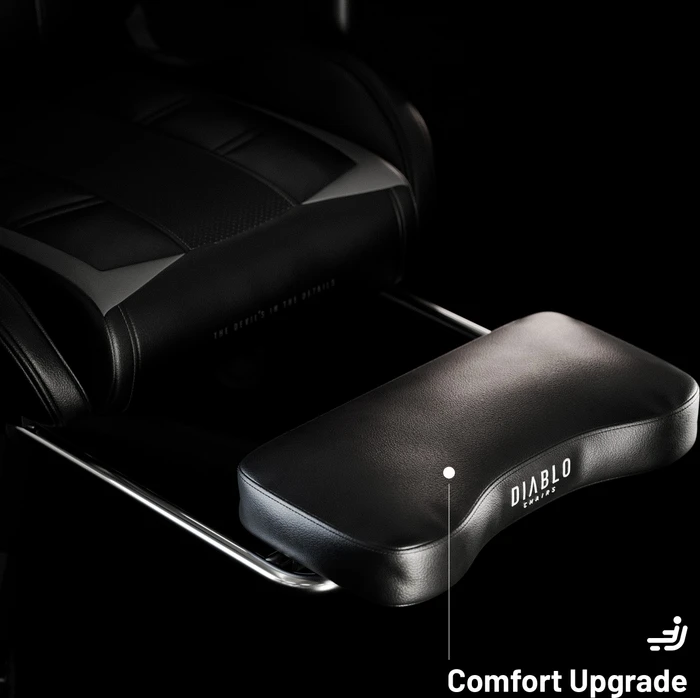 Diablo Chairs X-Ray 2.0 Normal Gamingstuhl, schwarz/grau