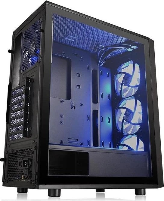 Thermaltake Versa J25 TG RGB, schwarz, Glasfenster