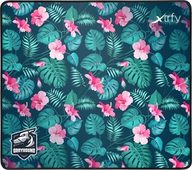 Cherry Xtrfy GP1 Grayhound Tropical Edition Mauspad grün/rosa, groß