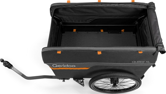 Qeridoo Qubee XL Fahrradanhänger grau (Modell 2023)