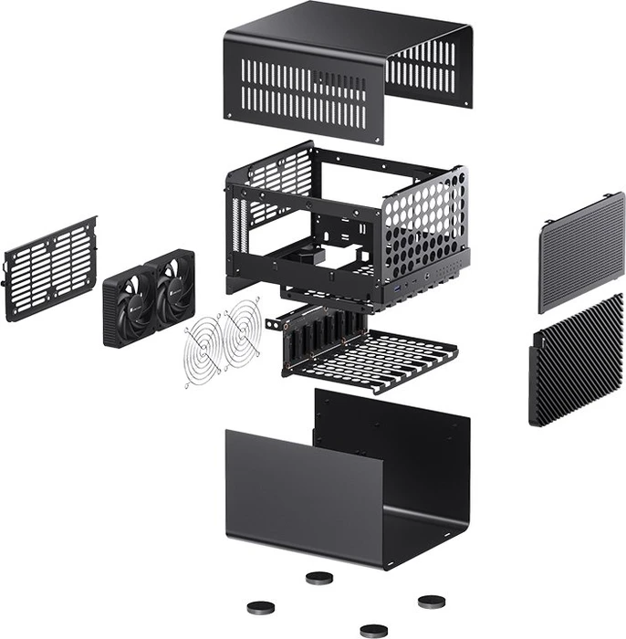 Jonsbo N3, schwarz, Mini-ITX