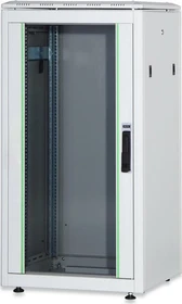 Digitus Professional Unique Serie Serverschrank 26HE, Sicherheitsglastür, IP2X, grau, 1000mm tief
