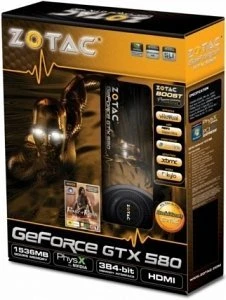 Zotac GeForce GTX 580 AMP! Forgotten Sands, 1.5GB GDDR5, 2x DVI, Mini HDMI
