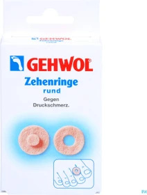 Gehwol Filz Zehenringe rund, 9 Stück