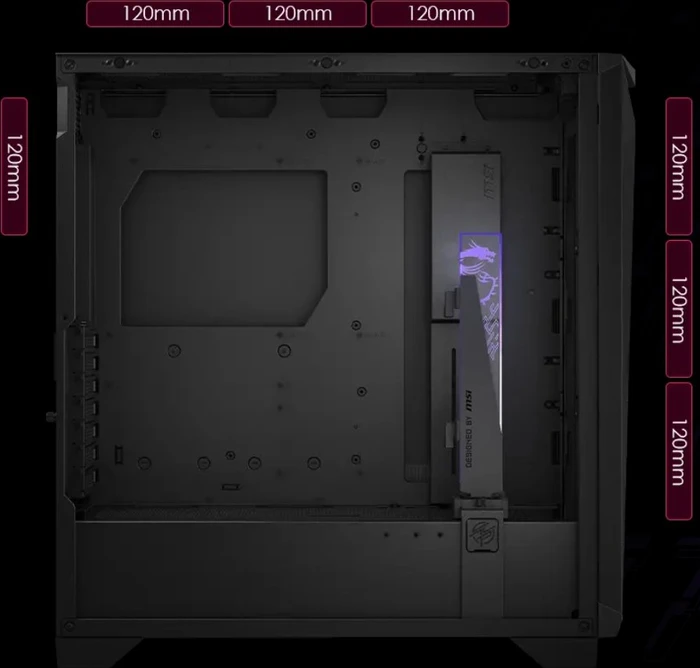 MSI MPG Gungnir 300P Airflow, schwarz, Glasfenster
