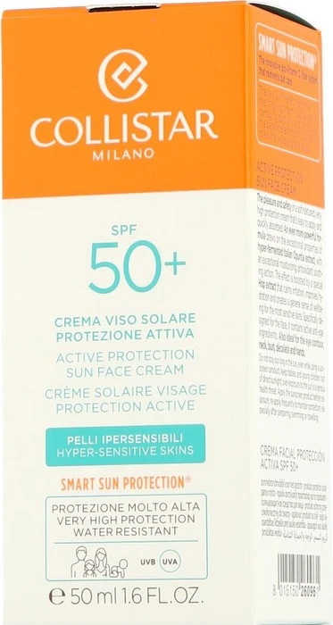 Collistar Tan Active Protection hyper sensitive Sonnencreme LSF50+, 50ml