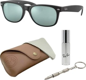 Ray-Ban RB2132 New Wayfarer Flash 52mm black/silver flash