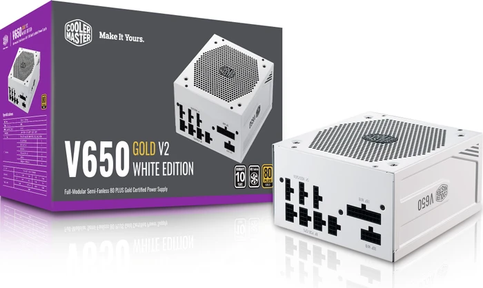 Cooler Master V-Series V650 Gold V2 White Edition 650W, ATX 2.52
