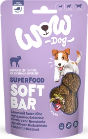 WOW Superfood Soft Bar, mit Lamm + Rote Rübe, 150g