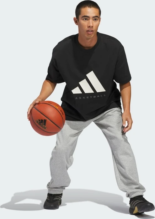 adidas Basketball genderneutral T-Shirt kurzarm black/off white