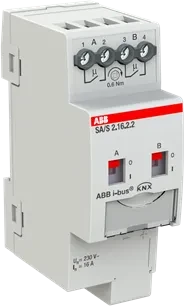 ABB SA/S2.16.2.2 Schaltaktor 2-fach, 230V, 16A, 2TE REG, Schaltaktor