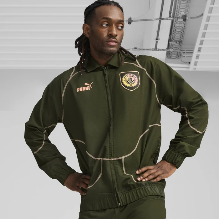 Puma Manchester City Statement Trainingsjacke myrtle/poppy pink (Herren)