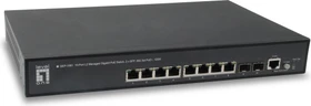 LevelOne GEP Kilby Desktop Gigabit Managed Switch, 8x RJ-45, 2x SFP, 125W PoE+ (GEP-1061 / 59910103)