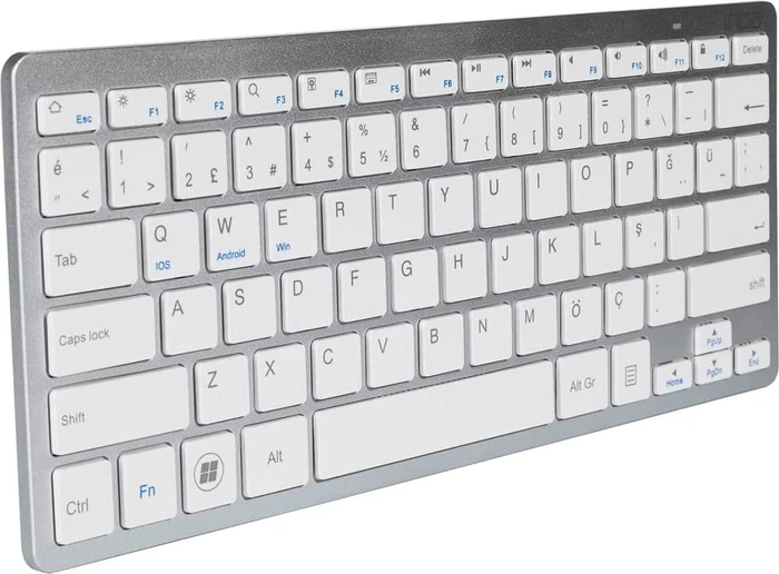 Inca IBK-569BT Smart Silver Keyboard, silber, Bluetooth, TR