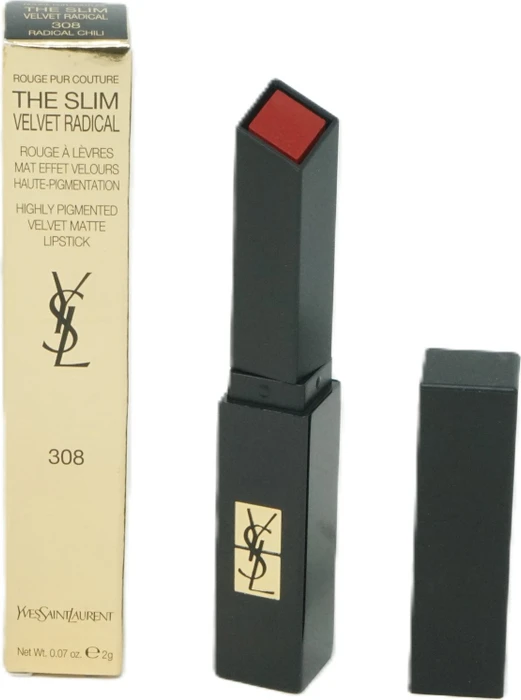 Yves Saint Laurent Rouge Pur Couture The Slim Velvet Radical Lippenstift 308 radical chili, 2.2g