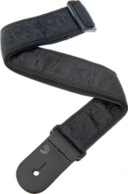 D'Addario Nylon Woven Guitar Strap Black Satin