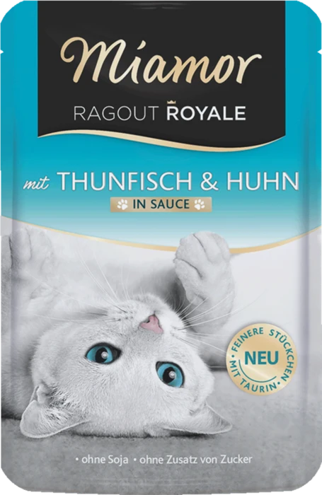 Finnern Miamor Ragout Royal Thunfisch und Huhn, 100g
