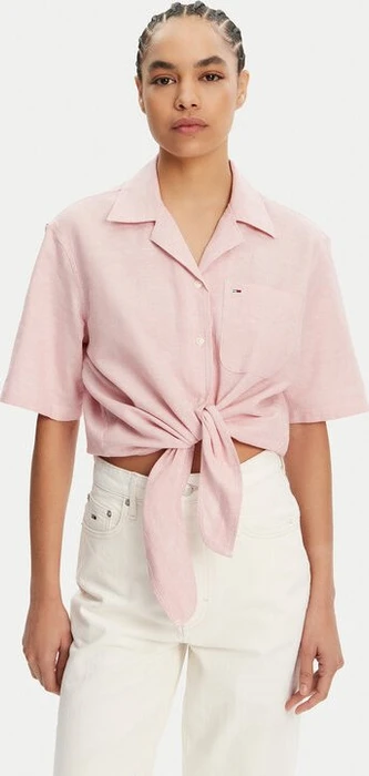 Tommy Hilfiger Relaxed Fit Cropped Hemd kurzarm (Damen)