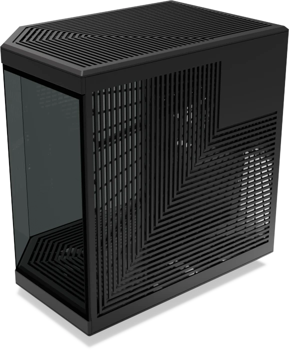 Hyte Y70 Black, schwarz, Glasfenster