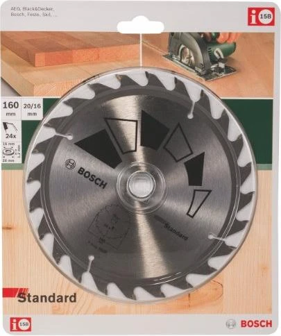 Bosch DIY Standard Kreissägeblatt 24Z, 160x2.2x20mm, 1 Stück