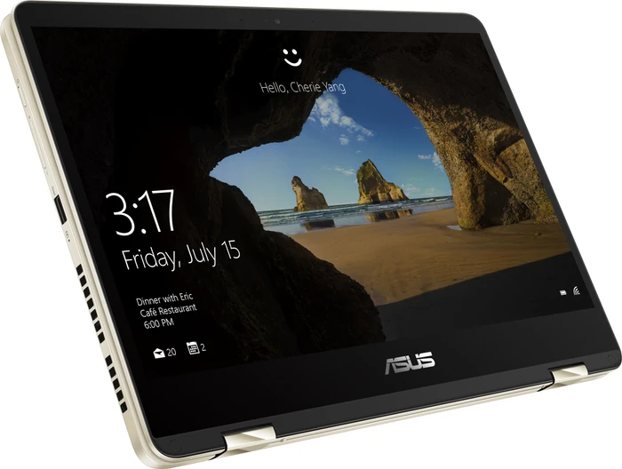 ASUS ZenBook Flip 14 UX461UA, Icicle Gold, Core i5-8250U, 8GB RAM, 512GB SSD, DE