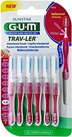 Sunstar Gum TRAV-LER Interdentalbürste Kerzenform 1.4mm rosa, 6 Stück